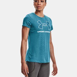 Under Armour Blue Athletic Logo Short Sleeve Shirt